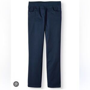 Wonder Nation School Uniform Kids Navy Girl Casual Pull On Pants Elastic Waist